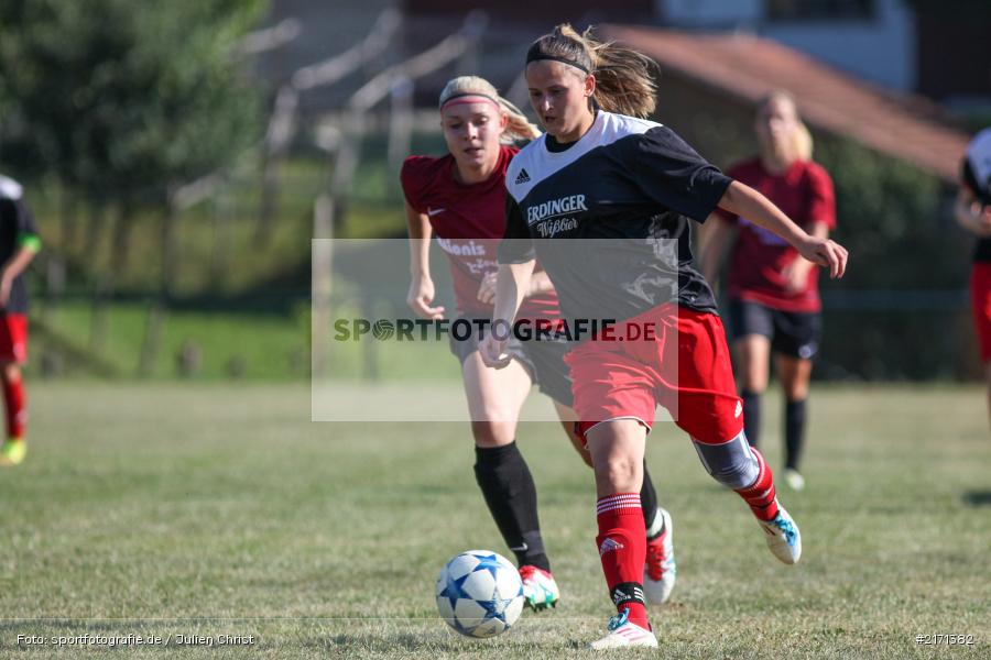 Vanessa Weimer, Elena Martin, Fussball, 11.09.2016, Landesliga Nord, FVgg Kickers Aschaffenburg, FC Karsbach - Bild-ID: 2171382