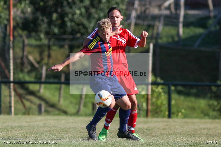 Sebastian Voicila, Timo Rützel, Kreisklasse, 11.09.2016, Fussball, BSC Aura, FC Karsbach - Bild-ID: 2171448