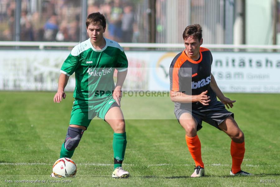 Markus Mjalov, Marco Foitzik, 11.09.2016, Fussball, Bezirksliga Ufr. West, TuS 1893 Aschaffenburg-Leider, FV Karlstadt - Bild-ID: 2171517