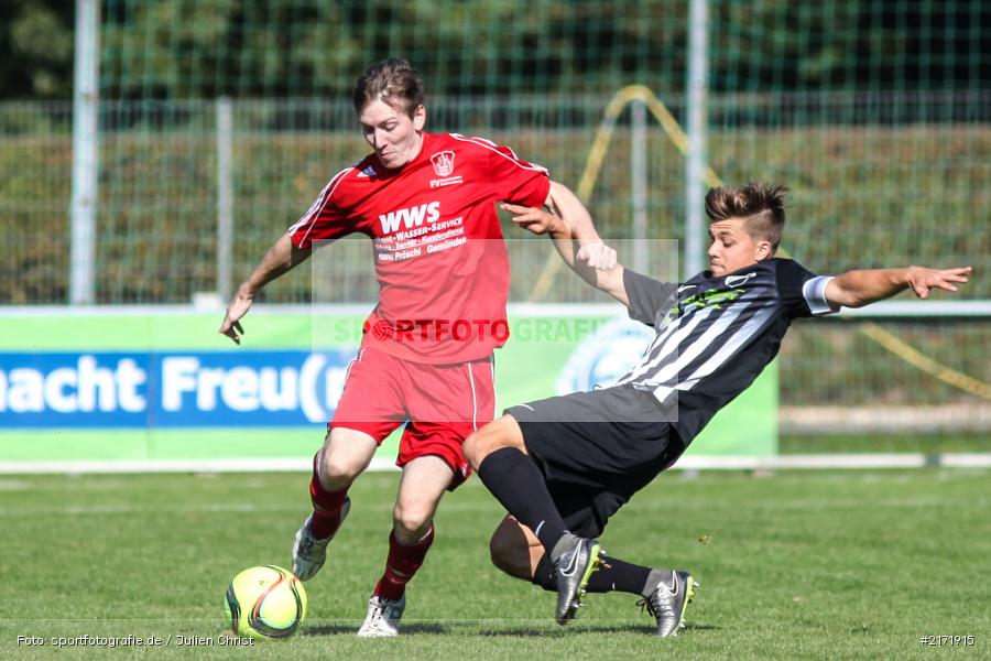 Sebastian Kleespies, Dominik Hehrlein, Fussball, 25.09.2016, Kreisliga Würzburg, TSV Retzbach, FV Gemünden/Seifriedsburg - Bild-ID: 2171915