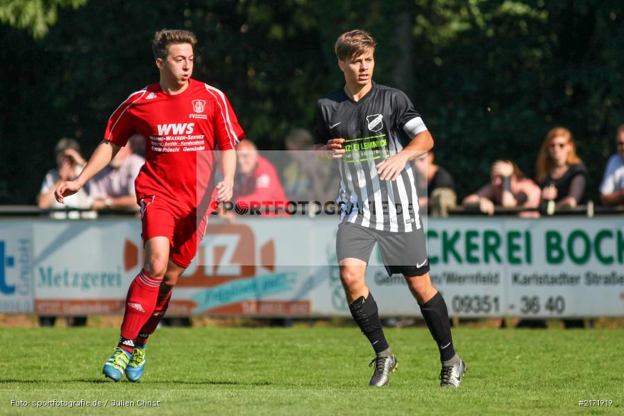Dominik Hehrlein, Robert Erfurt, Fussball, 25.09.2016, Kreisliga Würzburg, TSV Retzbach, FV Gemünden/Seifriedsburg - Bild-ID: 2171919
