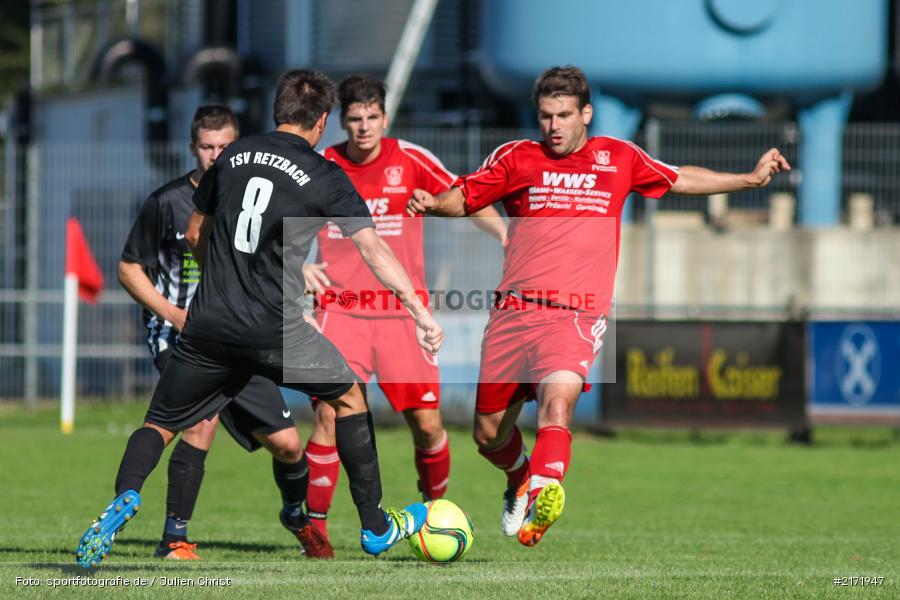 Christian Stich, Andreas Köhler, Fussball, 25.09.2016, Kreisliga Würzburg, TSV Retzbach, FV Gemünden/Seifriedsburg - Bild-ID: 2171947