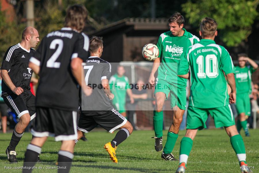 Benedikt Schlereth, David Amtmann, 25.09.2016, Kreisklasse Würzburg, Derby, FC Gössenheim, FC Karsbach - Bild-ID: 2171974