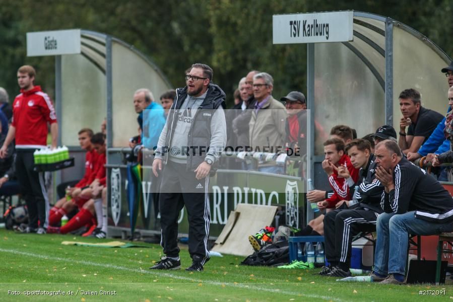Portrait, Landesliga Nordwest, 01.10.2016, Trainer, Marco Scheder, TSV Karlburg - Bild-ID: 2172091