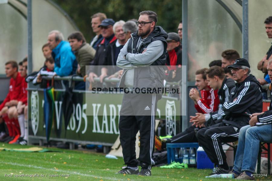 Portrait, Landesliga Nordwest, 01.10.2016, Trainer, Marco Scheder, TSV Karlburg - Bild-ID: 2172094