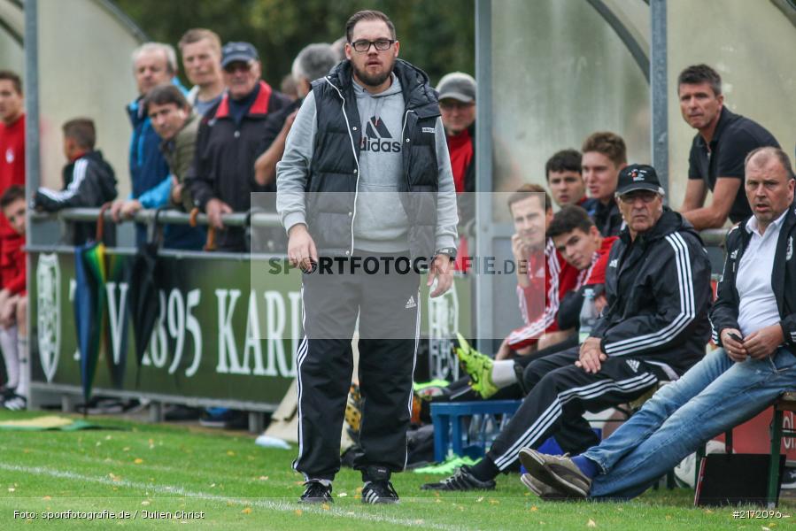 Portrait, Landesliga Nordwest, 01.10.2016, Trainer, Marco Scheder, TSV Karlburg - Bild-ID: 2172096