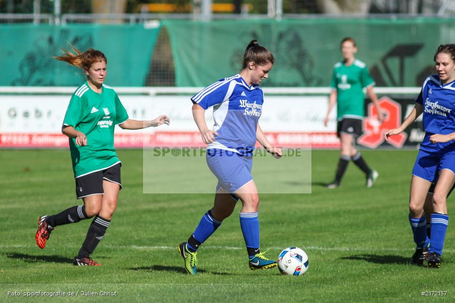 02.10.2016, Kreisliga Frauen, Fussball, SpVgg Adelsberg 2, FV Karlstadt - Bild-ID: 2172137 02.10.2016, Kreisliga Frauen, Fussball, SpVgg Adelsberg 2, FV Karlstadt - Bild-ID: 2172137
