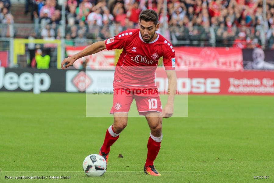 Nejmeddin Daghfous, 02.10.2016, 2. Bundesliga, Fussball, Würzburg, flyeralarm-Arena, TSV 1860 München, FC Würzburger Kickers - Bild-ID: 2172187