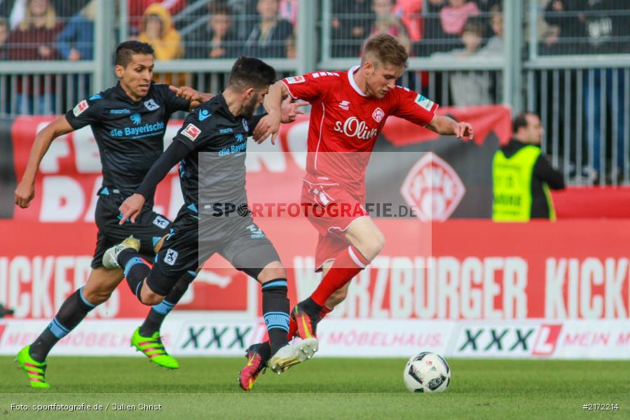 02.10.2016, 2. Bundesliga, Fussball, Würzburg, flyeralarm-Arena, TSV 1860 München, FC Würzburger Kickers - Bild-ID: 2172214