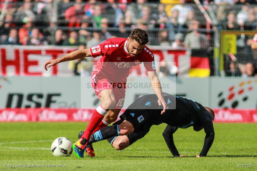 02.10.2016, 2. Bundesliga, Fussball, Würzburg, flyeralarm-Arena, TSV 1860 München, FC Würzburger Kickers - Bild-ID: 2172225