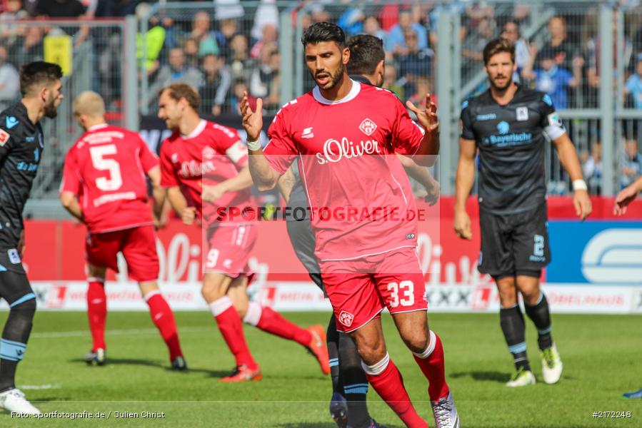 02.10.2016, 2. Bundesliga, Fussball, Würzburg, flyeralarm-Arena, TSV 1860 München, FC Würzburger Kickers - Bild-ID: 2172248