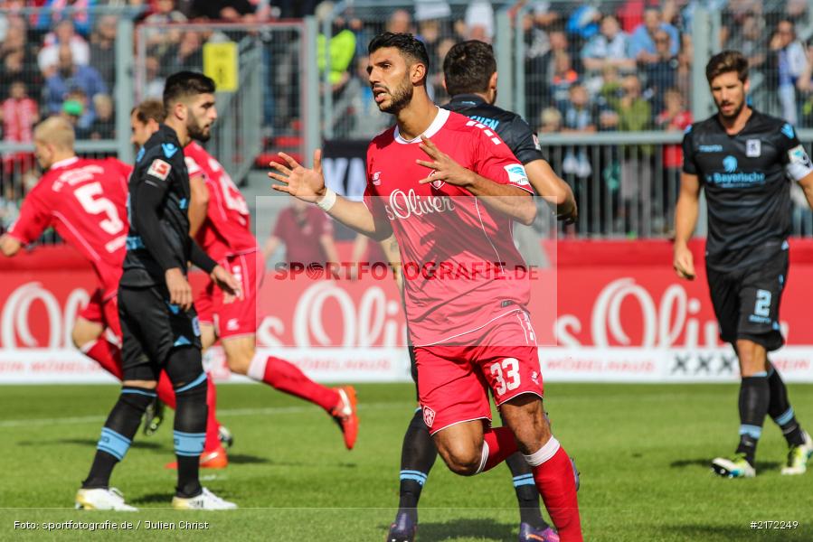 02.10.2016, 2. Bundesliga, Fussball, Würzburg, flyeralarm-Arena, TSV 1860 München, FC Würzburger Kickers - Bild-ID: 2172249