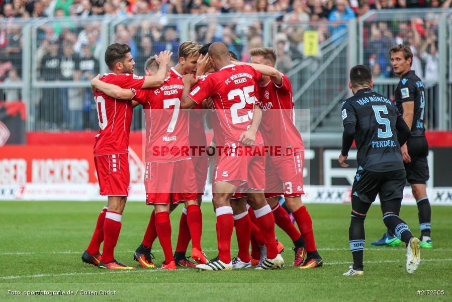 02.10.2016, Dallenberg, Würzburg, flyeralarm-Arena, 2. Bundesliga, TSV 1860 München, FC Würzburger Kickers - Bild-ID: 2172305