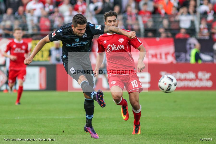 02.10.2016, Dallenberg, flyeralarm-Arena, 2. Bundesliga, TSV 1860 München, FC Würzburger Kickers - Bild-ID: 2172374