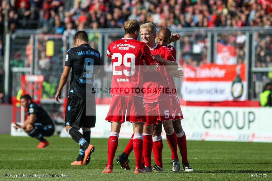 02.10.2016, Dallenberg, flyeralarm-Arena, 2. Bundesliga, TSV 1860 München, FC Würzburger Kickers - Bild-ID: 2172422