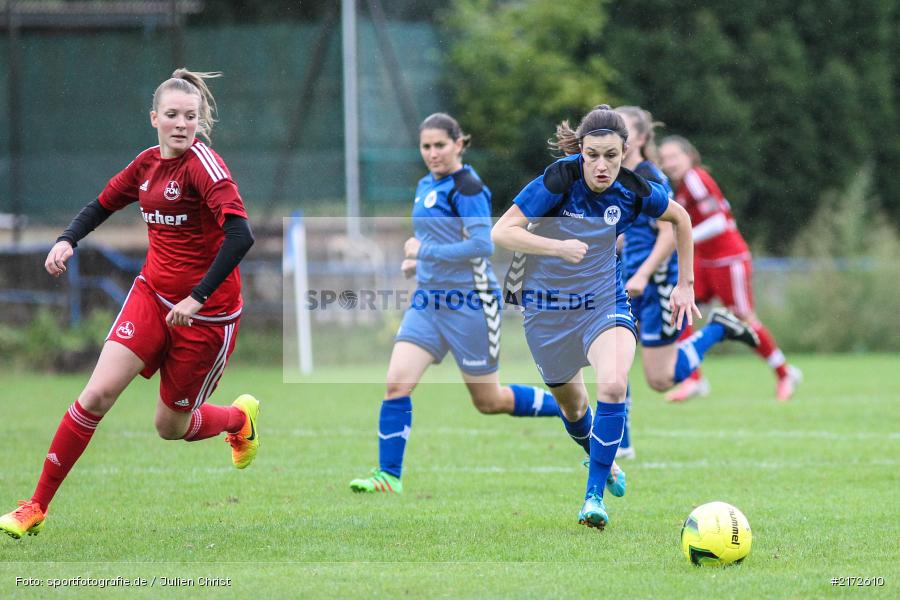 Marina Büttel, Theresa Damm, 09.10.2016, Frauen, Fussball, Regionalliga Süd, 1. FC Nürnberg, ETSV Würzburg - Bild-ID: 2172610 Marina Büttel, Theresa Damm, 09.10.2016, Frauen, Fussball, Regionalliga Süd, 1. FC Nürnberg, ETSV Würzburg - Bild-ID: 2172610