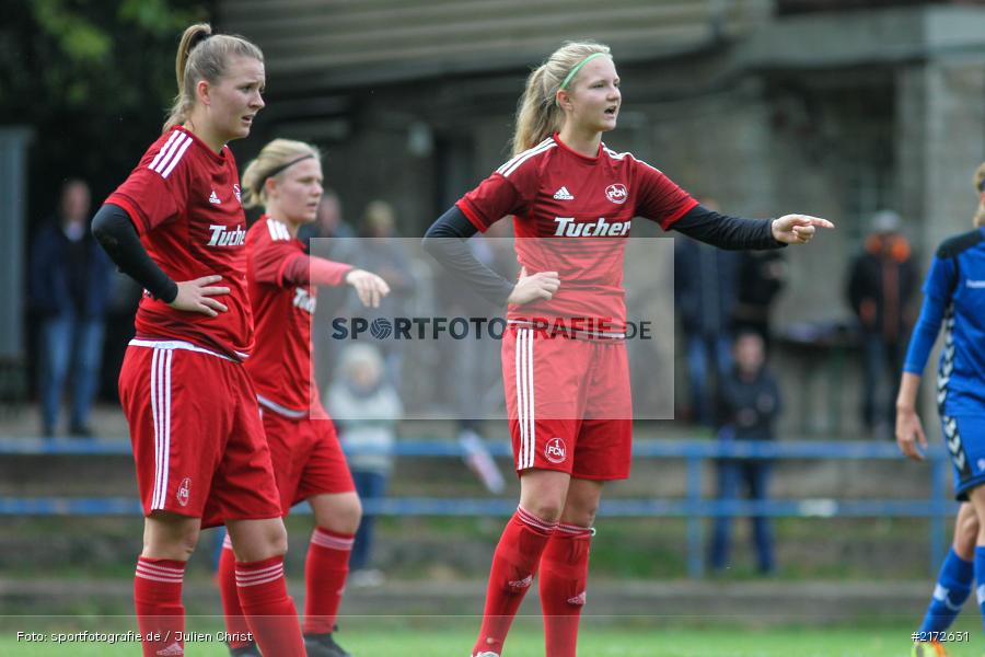 09.10.2016, Frauen, Fussball, Regionalliga Süd, 1. FC Nürnberg, ETSV Würzburg - Bild-ID: 2172631 09.10.2016, Frauen, Fussball, Regionalliga Süd, 1. FC Nürnberg, ETSV Würzburg - Bild-ID: 2172631