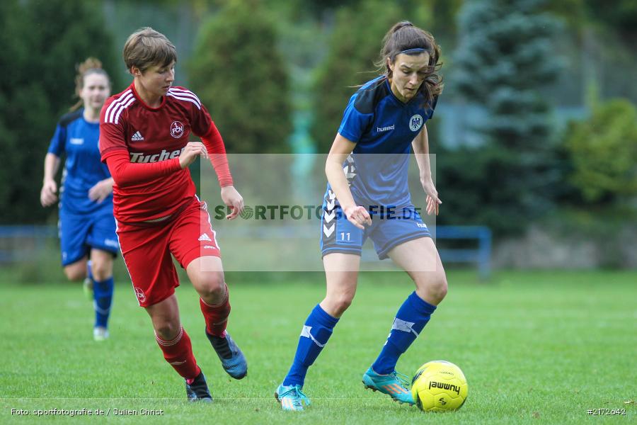 Theresa Damm, 09.10.2016, Frauen, Fussball, Regionalliga Süd, 1. FC Nürnberg, ETSV Würzburg - Bild-ID: 2172642 Theresa Damm, 09.10.2016, Frauen, Fussball, Regionalliga Süd, 1. FC Nürnberg, ETSV Würzburg - Bild-ID: 2172642