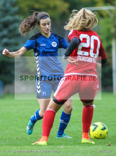 Theresa Damm, 09.10.2016, Frauen, Fussball, Regionalliga Süd, 1. FC Nürnberg, ETSV Würzburg - Bild-ID: 2172644 Theresa Damm, 09.10.2016, Frauen, Fussball, Regionalliga Süd, 1. FC Nürnberg, ETSV Würzburg - Bild-ID: 2172644