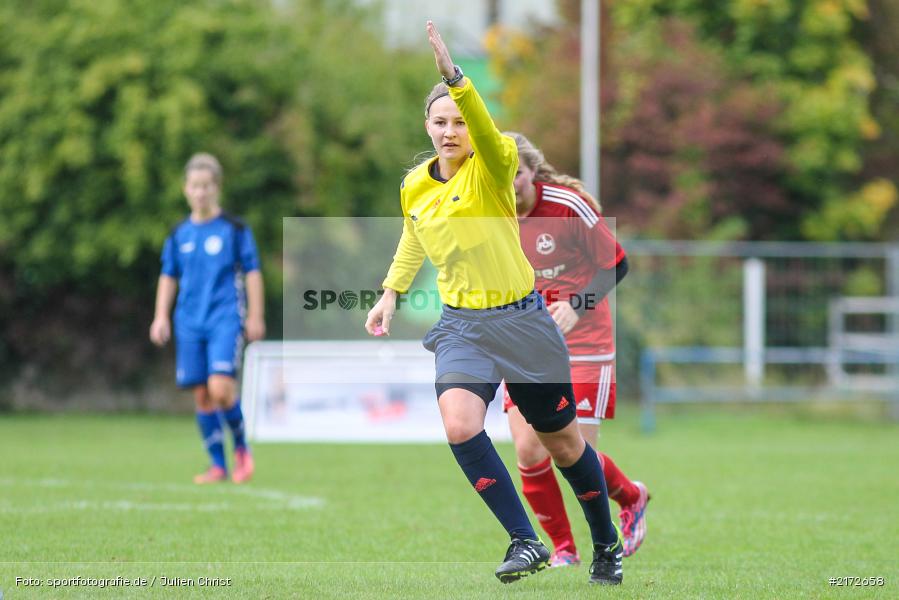 Miriam Bloß, 09.10.2016, Frauen, Fussball, Regionalliga Süd, 1. FC Nürnberg, ETSV Würzburg - Bild-ID: 2172658 Miriam Bloß, 09.10.2016, Frauen, Fussball, Regionalliga Süd, 1. FC Nürnberg, ETSV Würzburg - Bild-ID: 2172658
