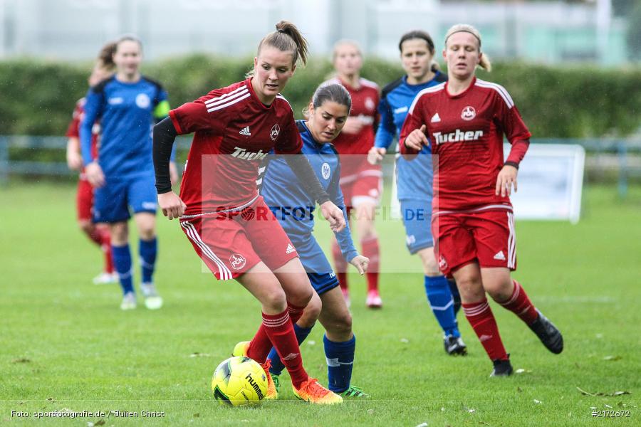 Anna-Lena Issing, Marina Büttel, 09.10.2016, Frauen, Fussball, Regionalliga Süd, 1. FC Nürnberg, ETSV Würzburg - Bild-ID: 2172672 Anna-Lena Issing, Marina Büttel, 09.10.2016, Frauen, Fussball, Regionalliga Süd, 1. FC Nürnberg, ETSV Würzburg - Bild-ID: 2172672
