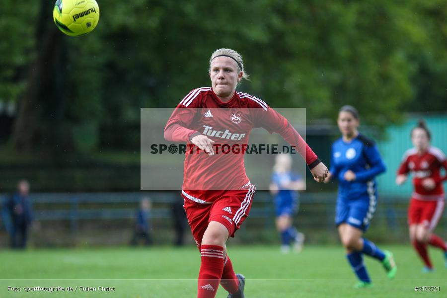 Laila Auerochs, 09.10.2016, Frauen, Fussball, Regionalliga Süd, 1. FC Nürnberg, ETSV Würzburg - Bild-ID: 2172721