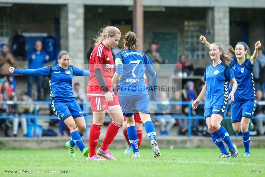 Maria Ansmann, Anna-Lena Issing, 09.10.2016, Frauen, Fussball, Regionalliga Süd, 1. FC Nürnberg, ETSV Würzburg - Bild-ID: 2172743 Maria Ansmann, Anna-Lena Issing, 09.10.2016, Frauen, Fussball, Regionalliga Süd, 1. FC Nürnberg, ETSV Würzburg - Bild-ID: 2172743