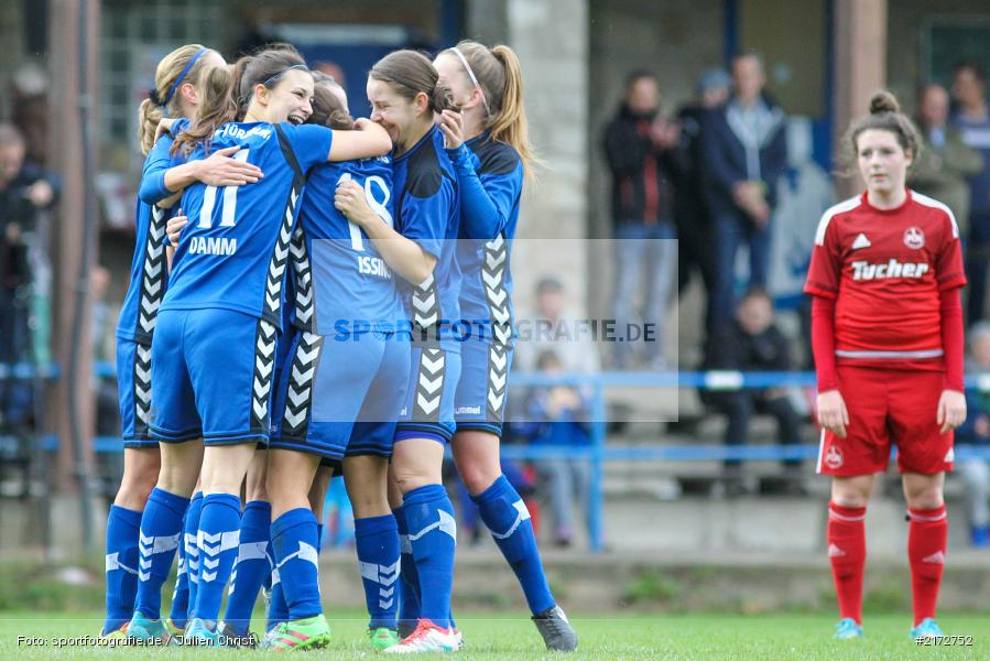Theresa Damm, Maria Ansmann, 09.10.2016, Frauen, Fussball, Regionalliga Süd, 1. FC Nürnberg, ETSV Würzburg - Bild-ID: 2172752 Theresa Damm, Maria Ansmann, 09.10.2016, Frauen, Fussball, Regionalliga Süd, 1. FC Nürnberg, ETSV Würzburg - Bild-ID: 2172752