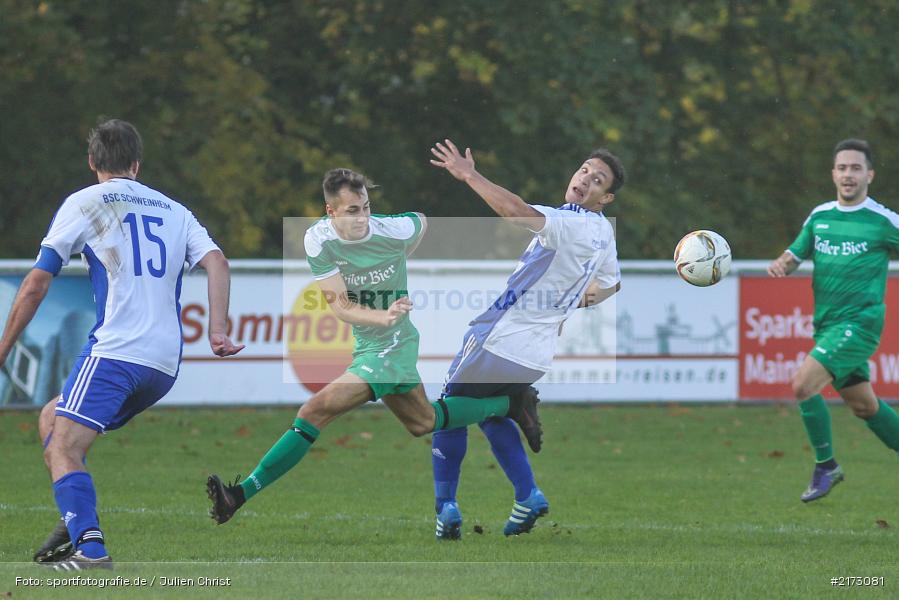 16.10.2016, Bezirksliga Ufr. West, BSC Aschaffenburg-Schweinheim, FV Karlstadt - Bild-ID: 2173081