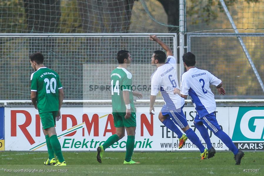 16.10.2016, Bezirksliga Ufr. West, BSC Aschaffenburg-Schweinheim, FV Karlstadt - Bild-ID: 2173087 16.10.2016, Bezirksliga Ufr. West, BSC Aschaffenburg-Schweinheim, FV Karlstadt - Bild-ID: 2173087