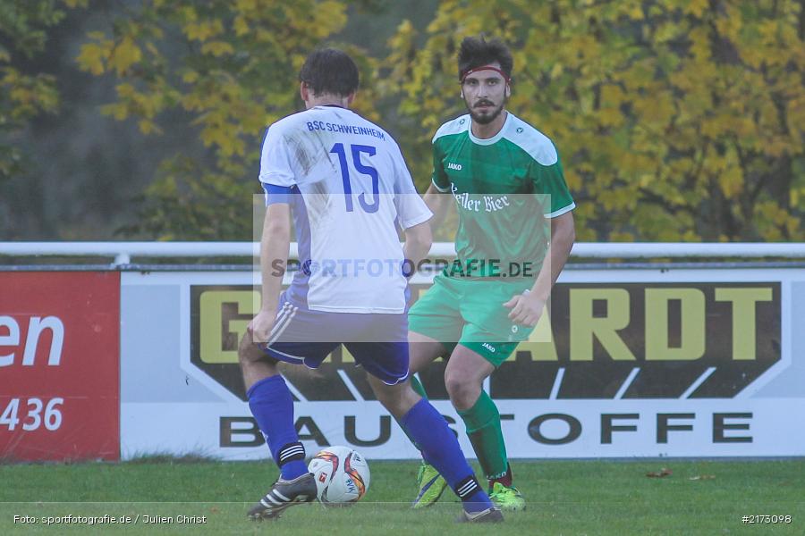 16.10.2016, Bezirksliga Ufr. West, BSC Aschaffenburg-Schweinheim, FV Karlstadt - Bild-ID: 2173098