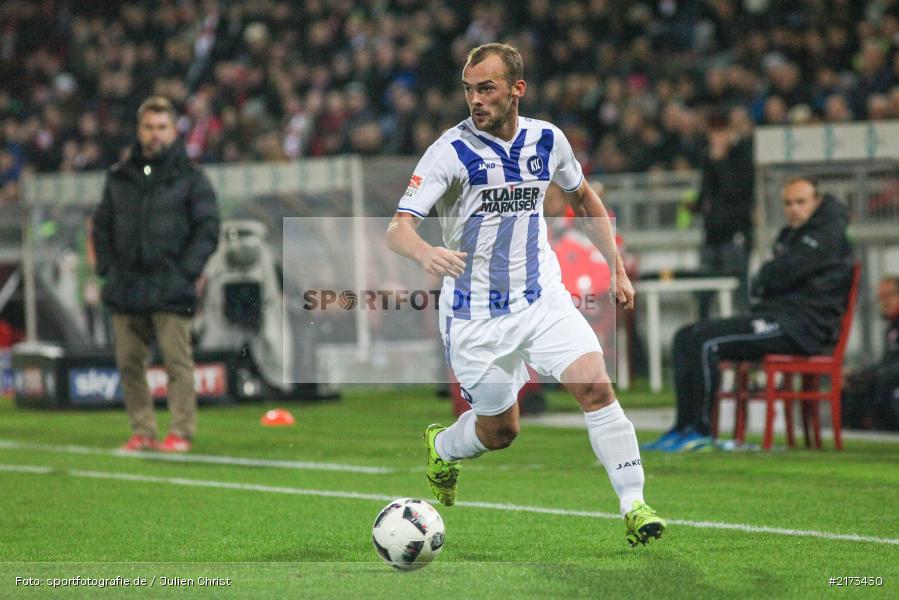 Erwin Hoffer, Würzburg, Flyeralarm-Arena, Bundesliga, 21.10.2016, Fußball, 2. Bundesliga, Karlsruher SC, FC Würzburger Kickers - Bild-ID: 2173430