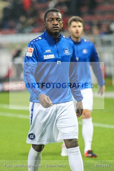 David Kinsombi, Würzburg, Flyeralarm-Arena, Bundesliga, 21.10.2016, Fußball, 2. Bundesliga, Karlsruher SC, FC Würzburger Kickers - Bild-ID: 2173445