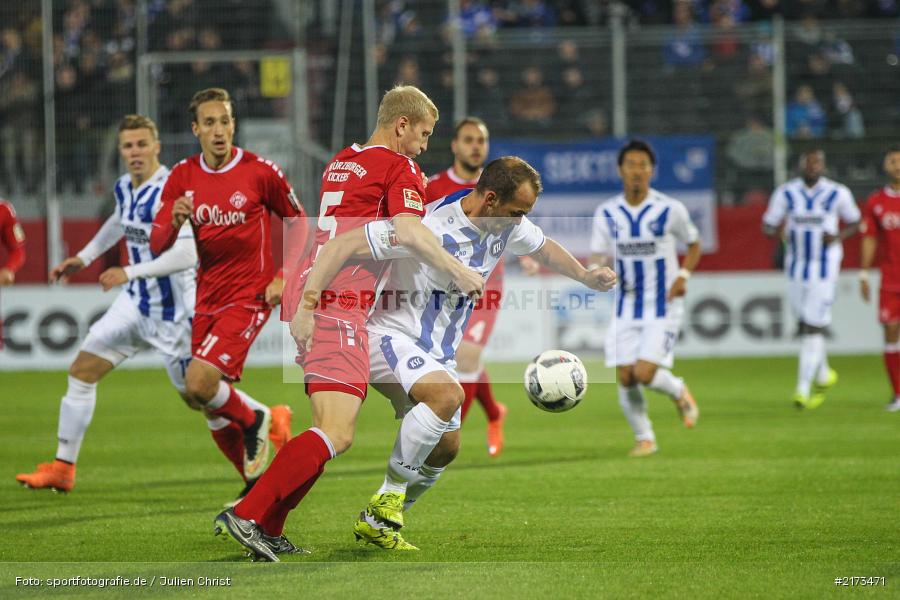 Erwin Hoffer, Clemens Schoppenhauer, Würzburg, Flyeralarm-Arena, Bundesliga, 21.10.2016, Fußball, 2. Bundesliga, Karlsruher SC, FC Würzburger Kickers - Bild-ID: 2173471