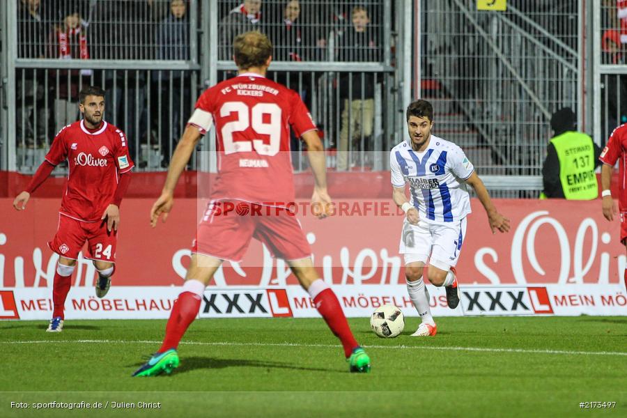 Moritz Stoppelkamp, Würzburg, Flyeralarm-Arena, Bundesliga, 21.10.2016, Fußball, 2. Bundesliga, Karlsruher SC, FC Würzburger Kickers - Bild-ID: 2173497