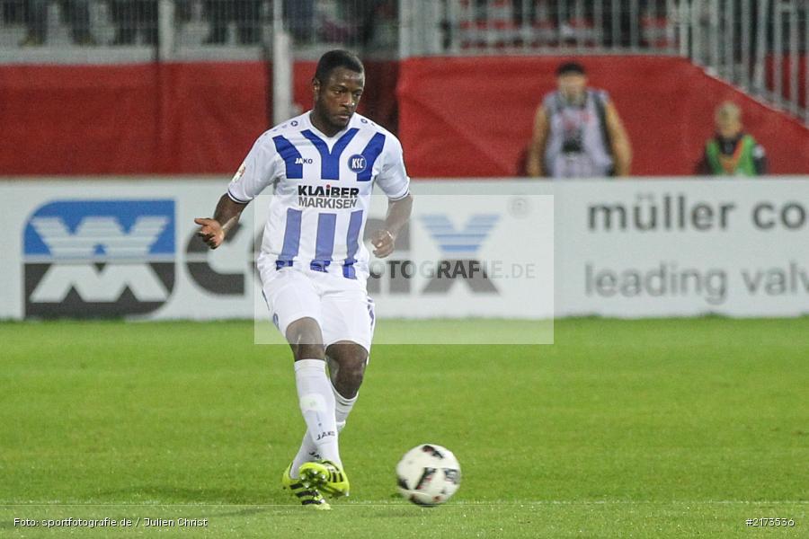 David Kinsombi, Würzburg, Flyeralarm-Arena, Bundesliga, 21.10.2016, Fußball, 2. Bundesliga, Karlsruher SC, FC Würzburger Kickers - Bild-ID: 2173536