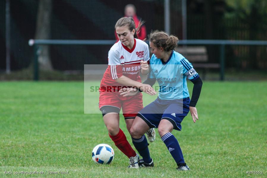 Verena Roth, Julia Siegler, Fussball, 22.10.2016, Bezirksliga Frauen, SpVgg Adelsberg, FC Karsbach 2 - Bild-ID: 2173550