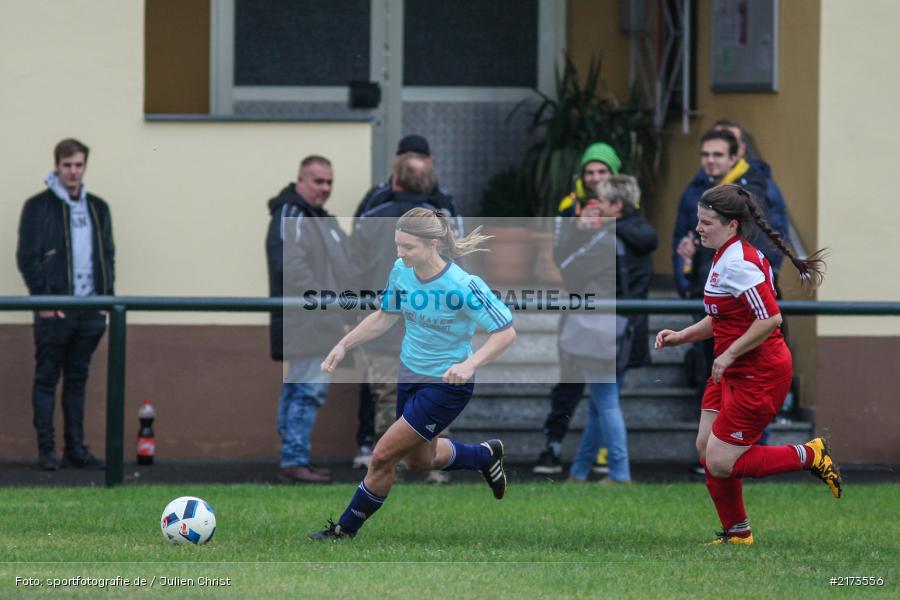 Yvonne Hemmerich, Lisa Vogel, Fussball, 22.10.2016, Bezirksliga Frauen, SpVgg Adelsberg, FC Karsbach 2 - Bild-ID: 2173556