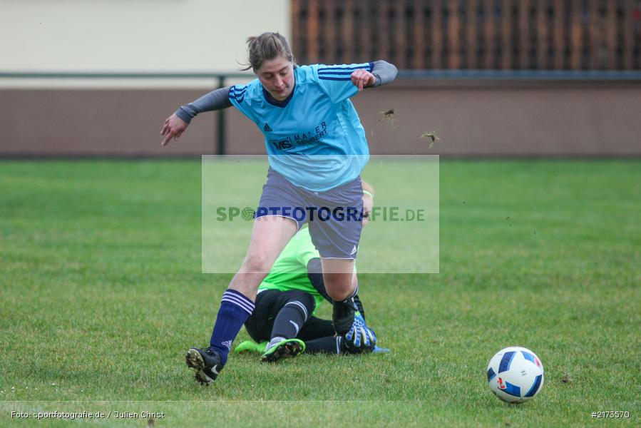 Katharina Weigand, Denise Nehls, Fussball, 22.10.2016, Bezirksliga Frauen, SpVgg Adelsberg, FC Karsbach 2 - Bild-ID: 2173570