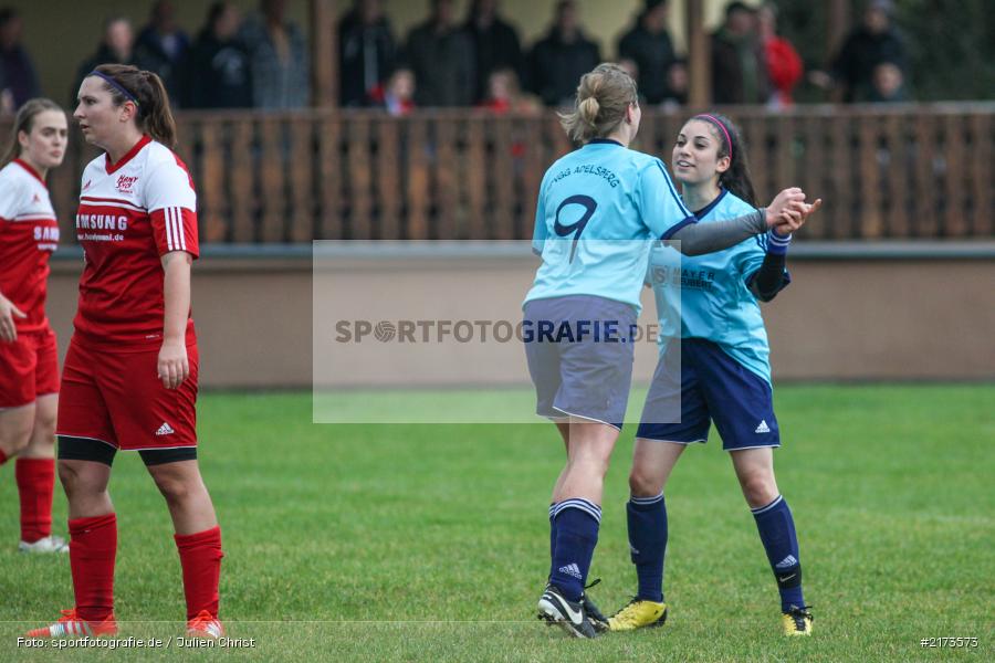 Fatma Soytekin, Katharina Weigand, Fussball, 22.10.2016, Bezirksliga Frauen, SpVgg Adelsberg, FC Karsbach 2 - Bild-ID: 2173573