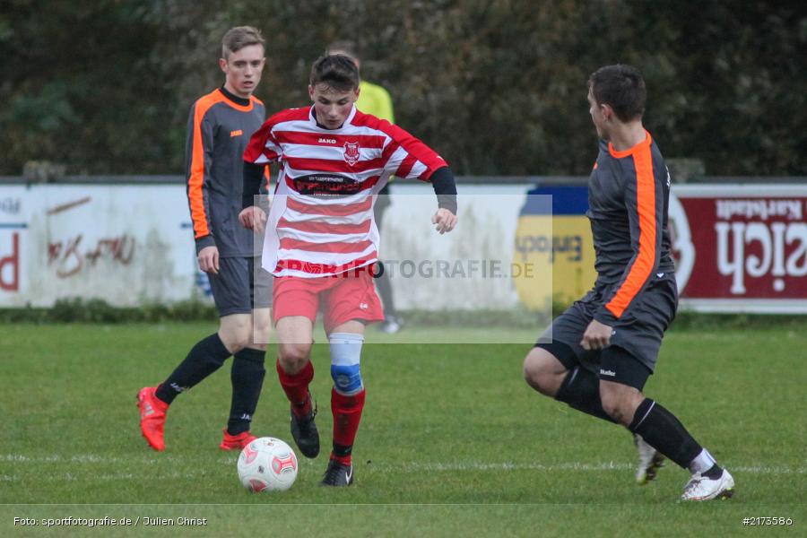 Lukas Hehl, Dominik Endres, 22.10.2016, Fussball, U19 Bezirksoberliga, SpVgg Hösbach-Bahnhof, JFG Kreis Karlstadt - Bild-ID: 2173586