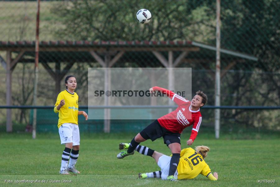 Lynn Köppe, Daniela Siedler, 22.10.2016, Fussball, Landesliga Nord Frauen, SpVgg Oberfranken Bayreuth, FC Karsbach - Bild-ID: 2173602