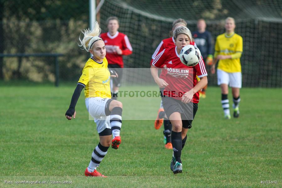 Shannon Bärnreuther, Delia Brandenstein, 22.10.2016, Fussball, Landesliga Nord Frauen, SpVgg Oberfranken Bayreuth, FC Karsbach - Bild-ID: 2173612