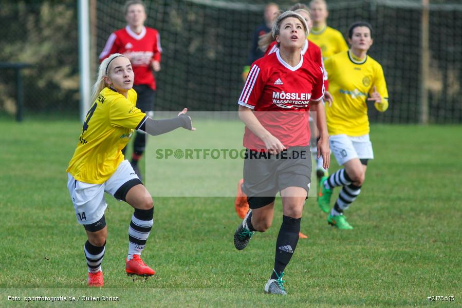 Shannon Bärnreuther, Delia Brandenstein, 22.10.2016, Fussball, Landesliga Nord Frauen, SpVgg Oberfranken Bayreuth, FC Karsbach - Bild-ID: 2173613