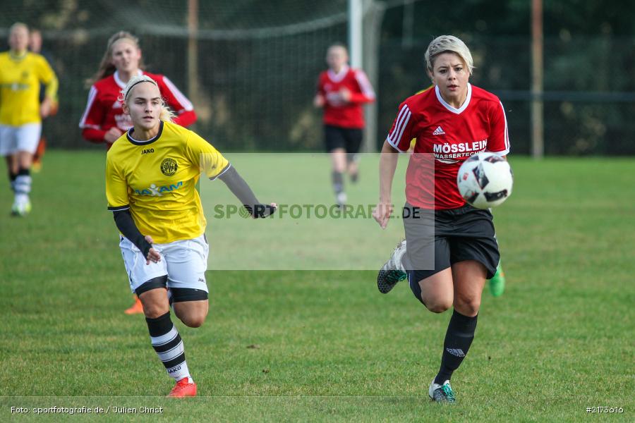 Shannon Bärnreuther, Delia Brandenstein, 22.10.2016, Fussball, Landesliga Nord Frauen, SpVgg Oberfranken Bayreuth, FC Karsbach - Bild-ID: 2173616