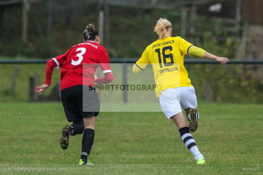 Lynn Köppe, Vanessa Weimer, 22.10.2016, Fussball, Landesliga Nord Frauen, SpVgg Oberfranken Bayreuth, FC Karsbach - Bild-ID: 2173637