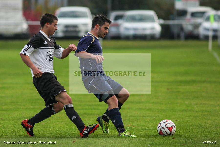 Thomas Holzinger, Jonas Mühlrath, 22.10.2016, Kreisklasse Würzburg, Fussball, FV Bachgrund, FC Gössenheim - Bild-ID: 2173643 Thomas Holzinger, Jonas Mühlrath, 22.10.2016, Kreisklasse Würzburg, Fussball, FV Bachgrund, FC Gössenheim - Bild-ID: 2173643
