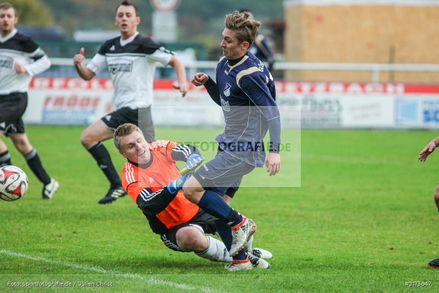 Jonas Holaschke, Christian Ziegler, 22.10.2016, Kreisklasse Würzburg, Fussball, FV Bachgrund, FC Gössenheim - Bild-ID: 2173647 Jonas Holaschke, Christian Ziegler, 22.10.2016, Kreisklasse Würzburg, Fussball, FV Bachgrund, FC Gössenheim - Bild-ID: 2173647