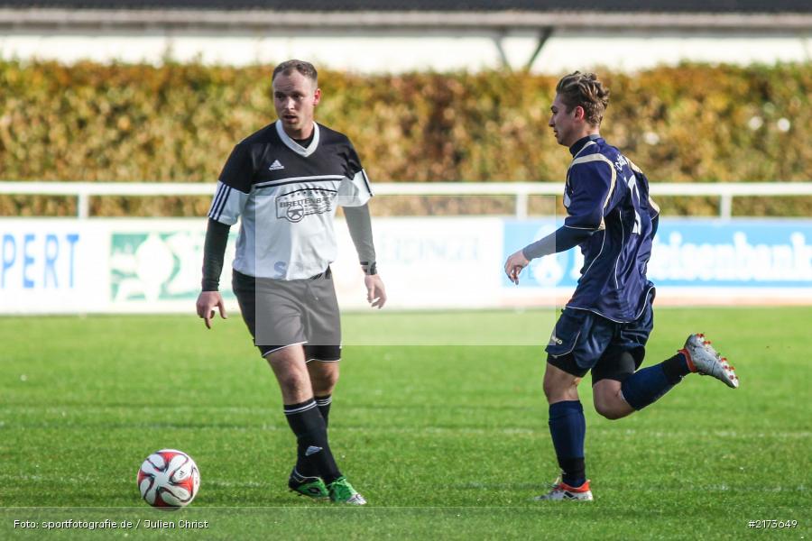 Martin Scheuner, Jonas Holaschke, 22.10.2016, Kreisklasse Würzburg, Fussball, FV Bachgrund, FC Gössenheim - Bild-ID: 2173649 Martin Scheuner, Jonas Holaschke, 22.10.2016, Kreisklasse Würzburg, Fussball, FV Bachgrund, FC Gössenheim - Bild-ID: 2173649
