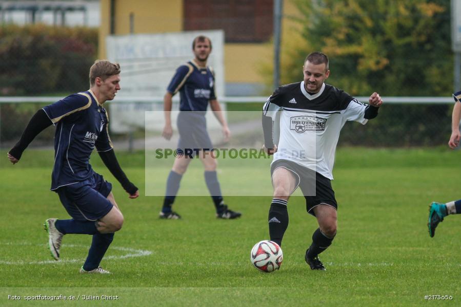 Benjamin Hoefling, Thomas Kanth, 22.10.2016, Kreisklasse Würzburg, Fussball, FV Bachgrund, FC Gössenheim - Bild-ID: 2173656